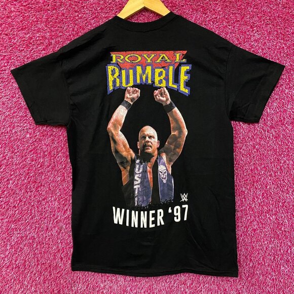 WWE Stone Cold Royal Rumble Winner 97 T-Shirt Medium - Picture 1 of 5